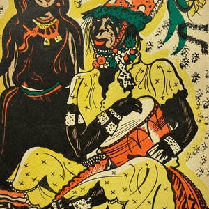 1931 SERGE LITHOGRAPH Art Deco Arts Décoratifs c. 7x5ins..