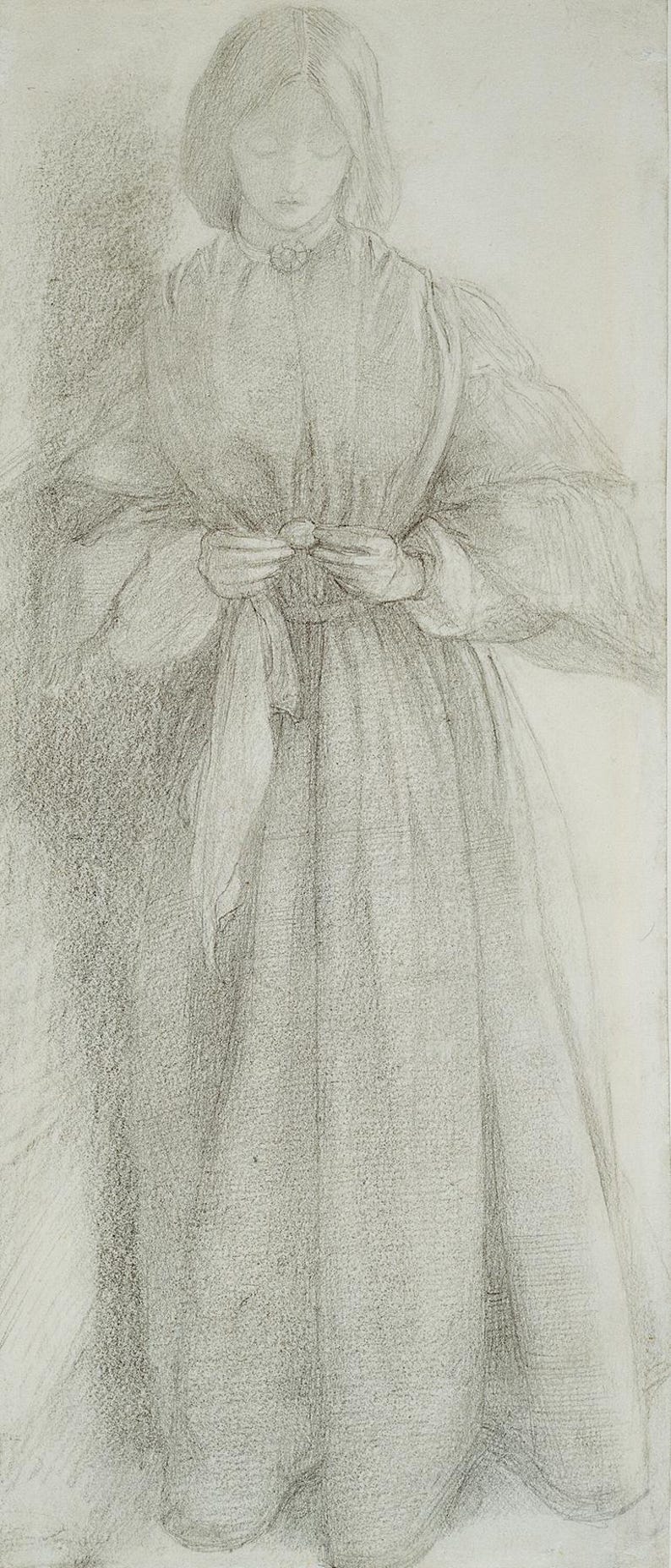 DANTE GABRIEL ROSSETTI. Elizabeth Siddal (mrs. Dante Gabriel Rossetti ...