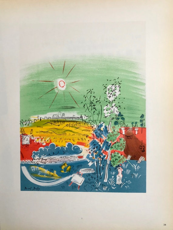 1959年 ラウル・デュフィ「フランス博覧会」（1959年6月展覧会ポスター 