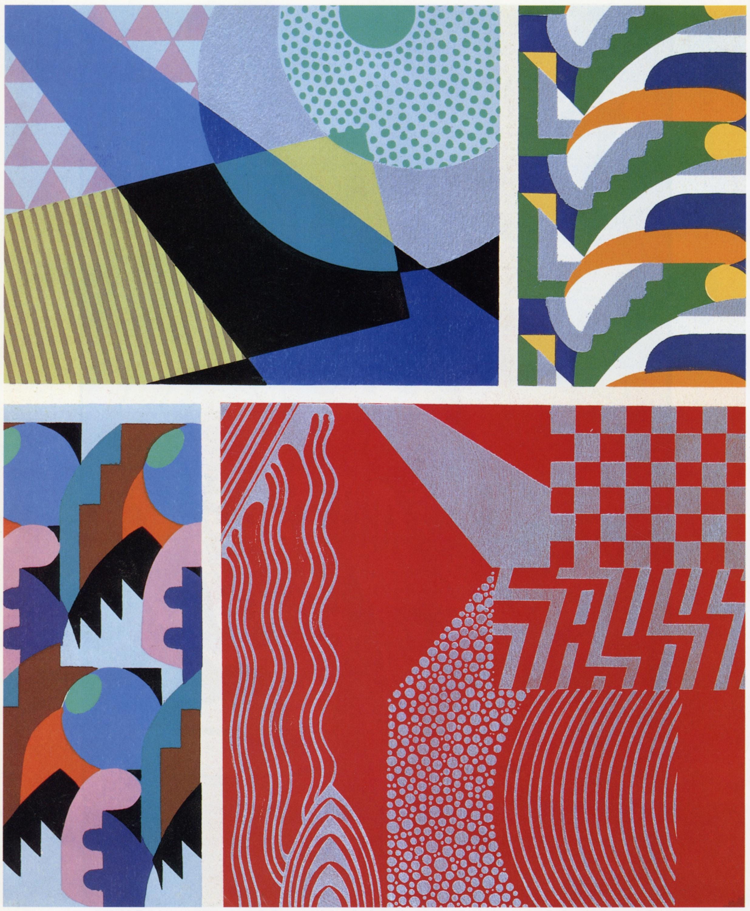 Verneuil, Maurice Pillard. 'kaleidoscope' ART DECO DESIGN. Print