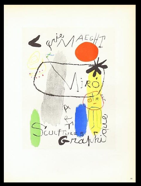 @youジョアン・ミロ マーグ画廊 オリジナル ポスター リトグラフ you様専用ジョアン・ミロ マーグ画廊 オリジナル ポスター リトグラフ