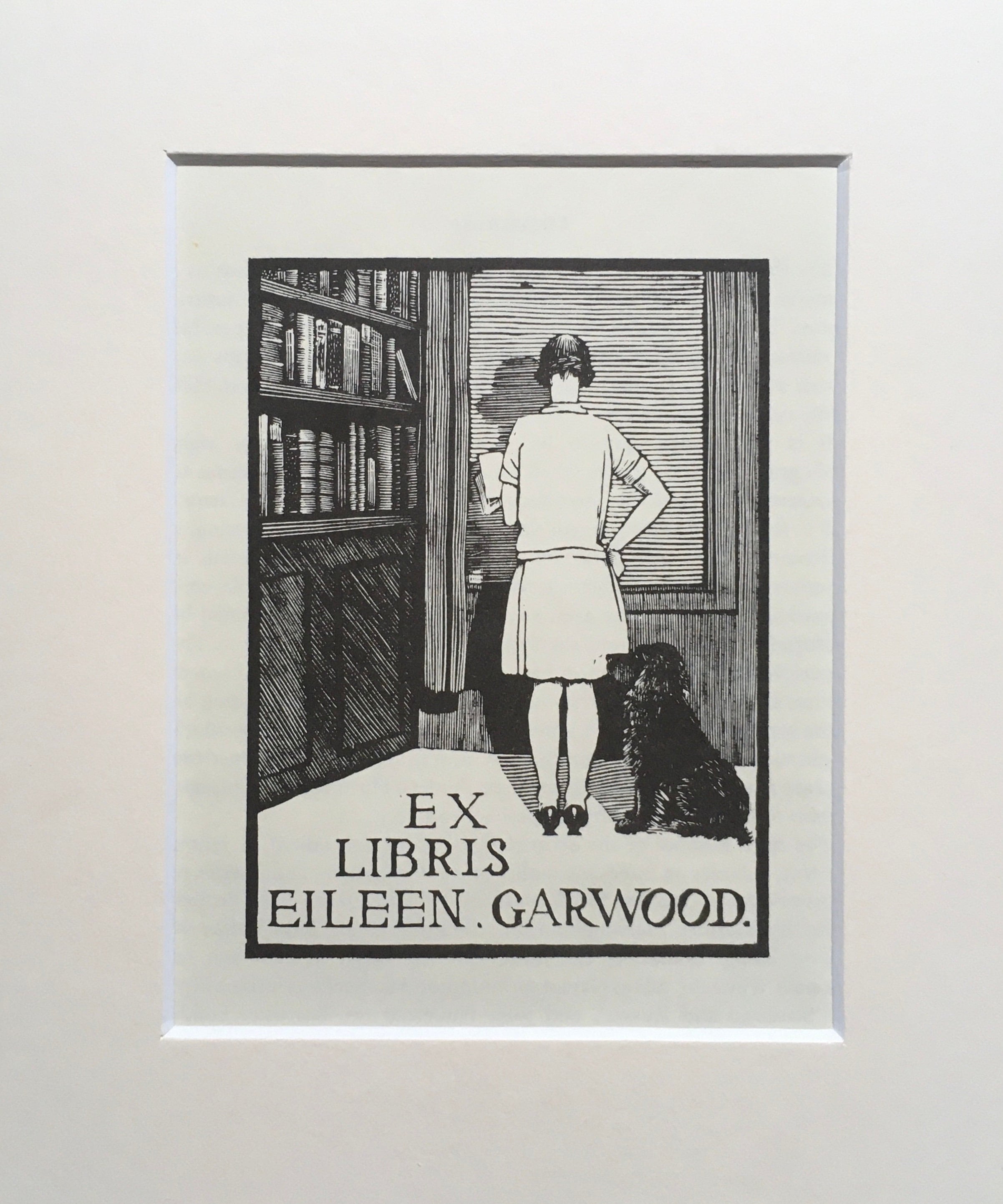 Tirzah Garwood Ravilious Bookplate Rare Reprint of Engraving Accompanying her Daughter Anne Ullmann's 1987 Article