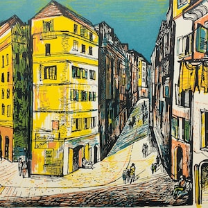 1949 JOHN MINTON First Reprint &#39;Bastia, The Old Town&#39; from &#39;Time Was Away&#39; Alan Ross from &#39;Image&#39; Robert Harling CORSICA