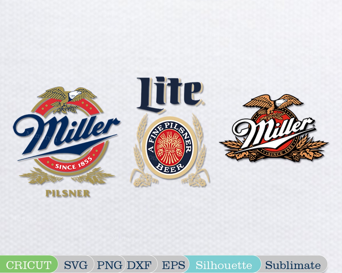Miller Lite Beer Logo Svg A Fine Pilsner Beer Png Alcohol Etsy