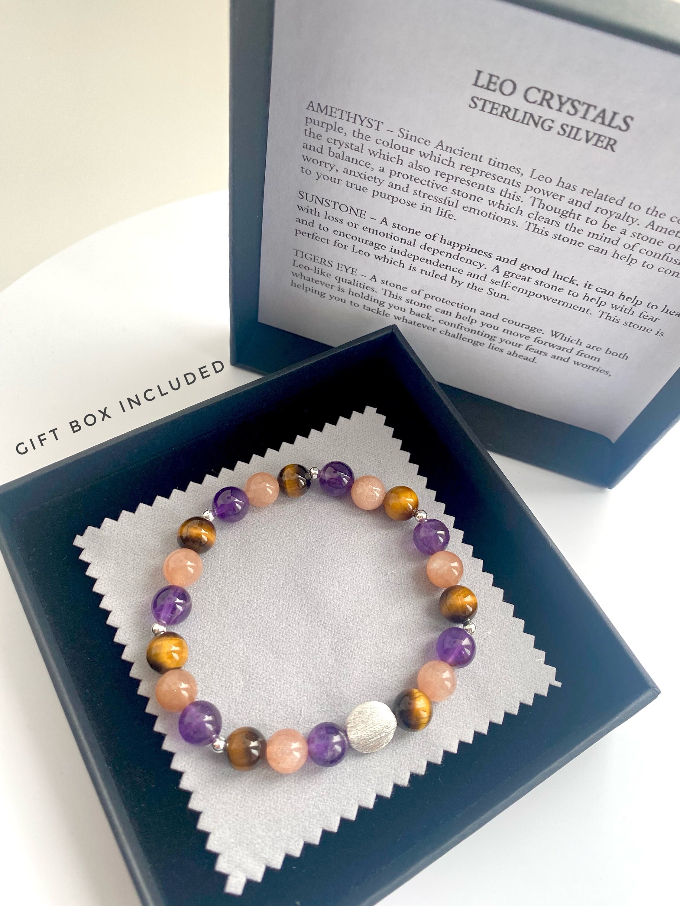 Leo crystal bracelet discount