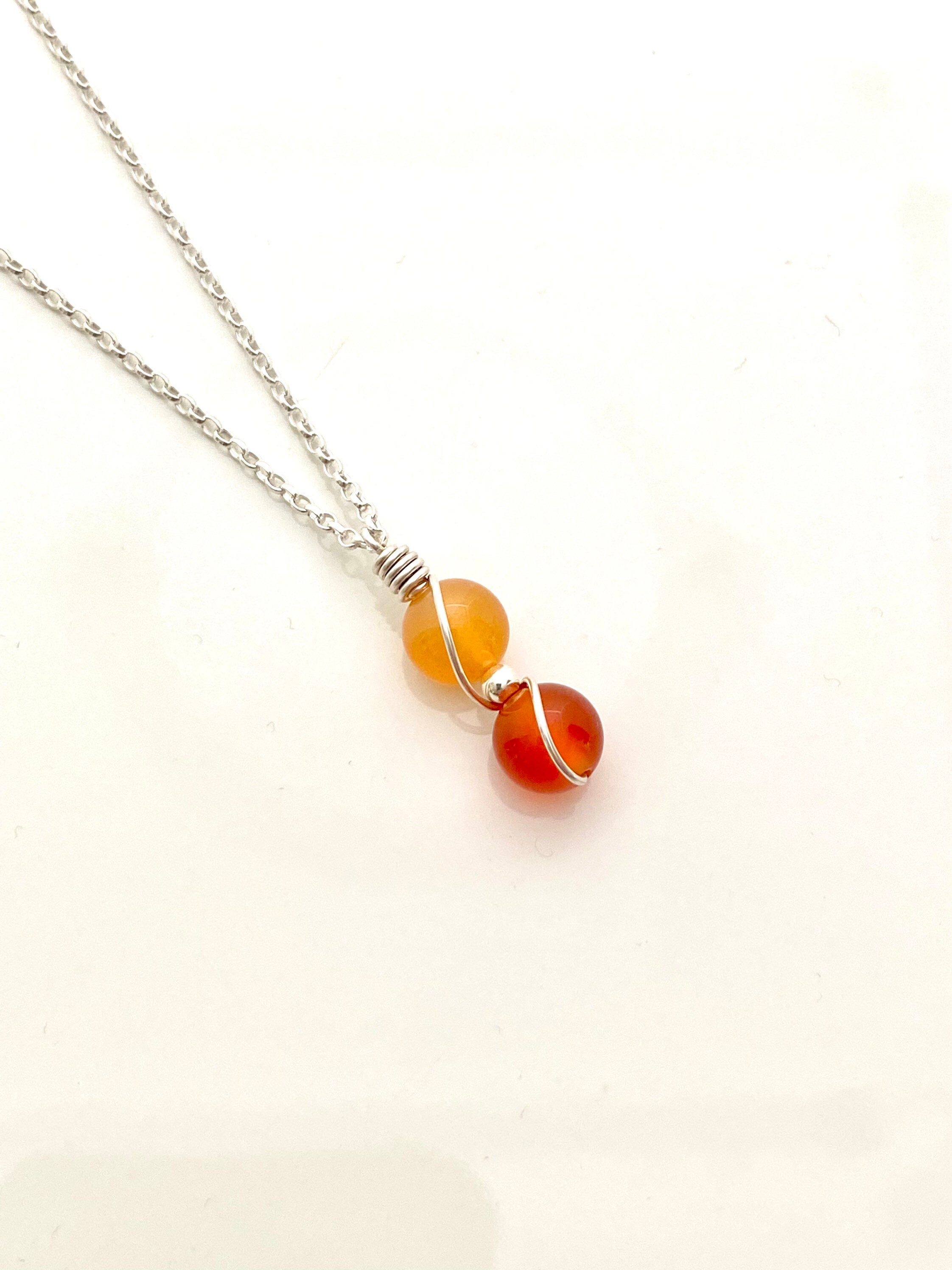 SMELLY so’　carnelian necklace Designs by Nature Gems Carnelian Necklace, July Birthstone