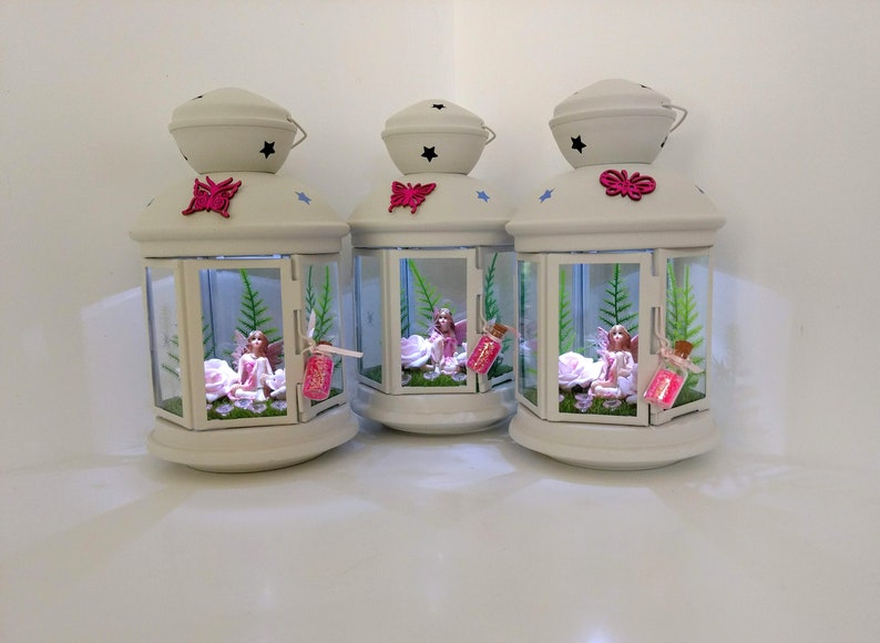 Fairy Lantern with Pink Roses Fairy Bedroom Accessories Etsy
