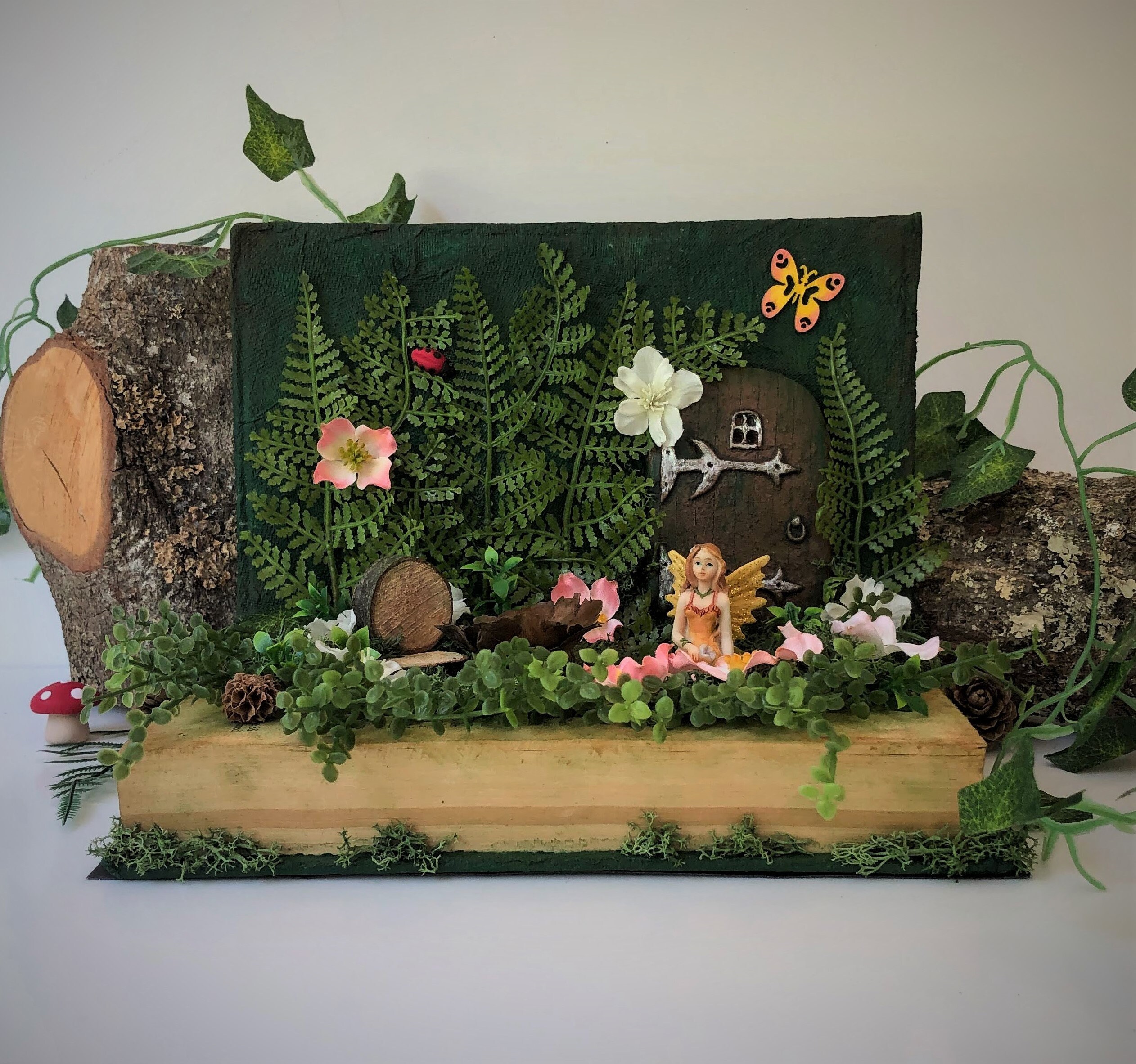Fairy Book Nook Shelf Insert Forest Fairy Diorama Etsy