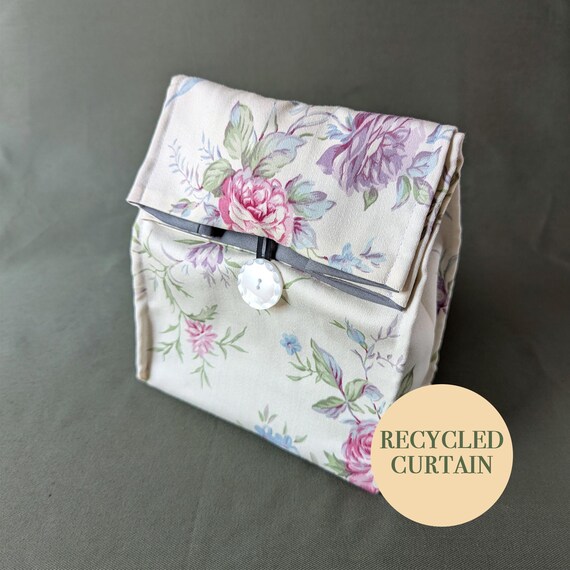 Reusable Lunch Bag, Floral Pattern