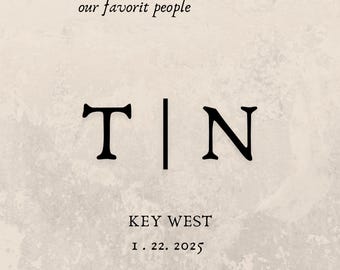 Peut inclure: Une pancarte d'accueil avec le texte "Welcome our favorit people" et les lettres "T|N" en grande police. La pancarte comprend également le texte "KEY WEST" et la date "1.22.2025".
