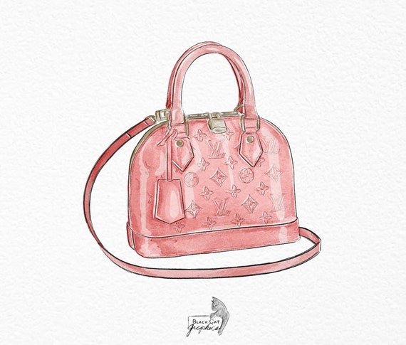 pink lv bag