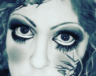 2 Unlackierte Silikon Prothetik Cracks