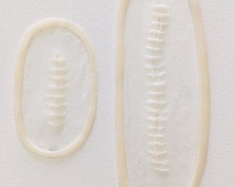 2er Pack Unlackierte Silikonprothetik, Große und kleine Stiche/Heftklammern