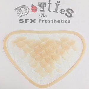 1 large unpainted Silicone Prosthetic scales / mermaid / fish