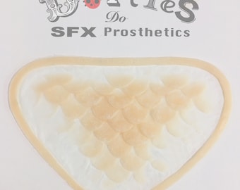 1 large unpainted Silicone Prosthetic scales / mermaid / fish