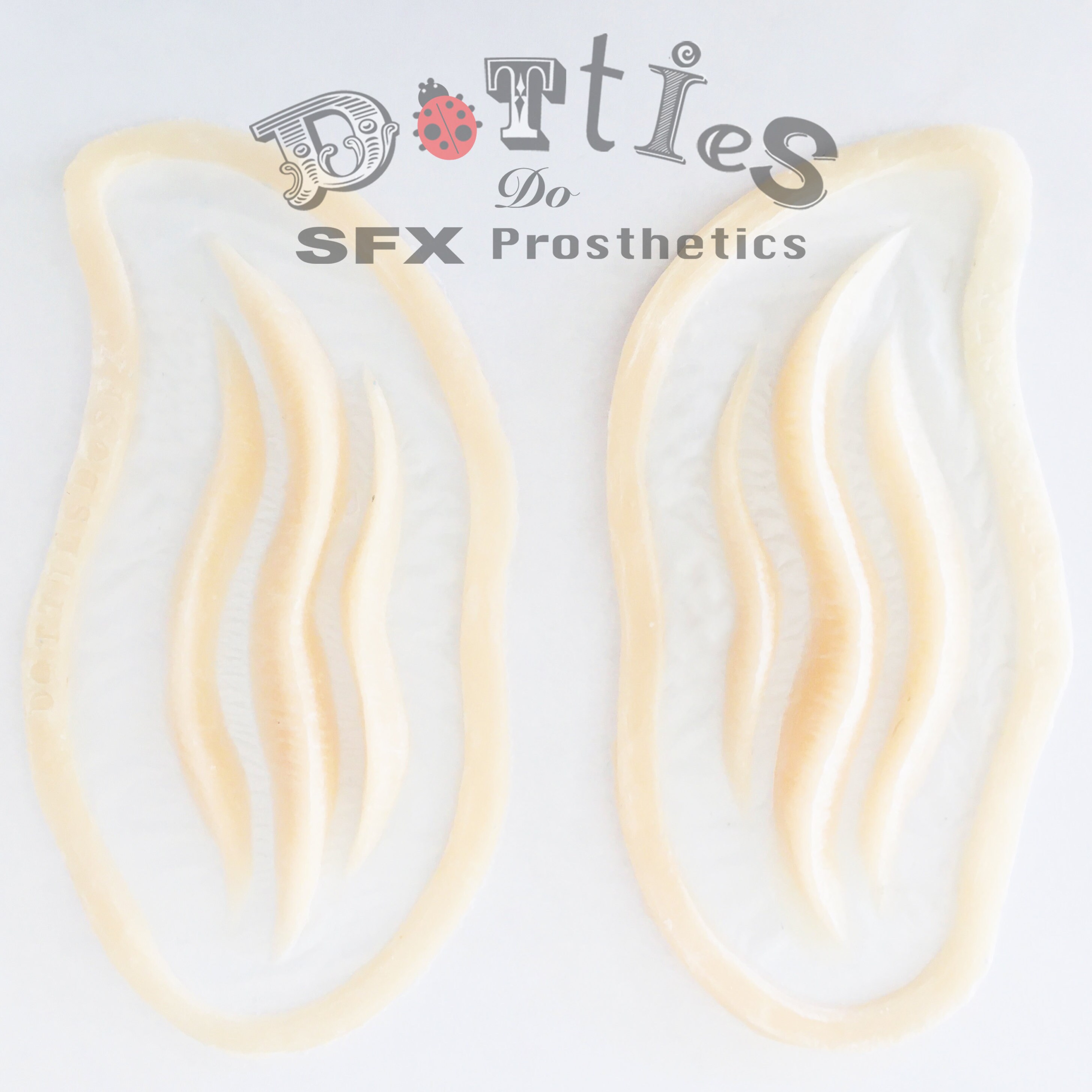 Pack of 2 Unpainted Silicone Prosthetic Gills / mermaid / fish