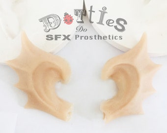 Pair of Unpainted Silicone Ear Tips, Mermaid / aqua man
