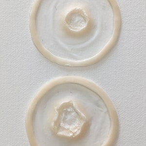 2 pack Unpainted Silicone Prosthetic, entrance and exit bullet wounds