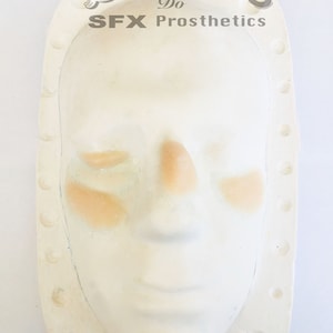 4 pieces unpainted Silicone Prosthetic face swellings, black eye, broken nose