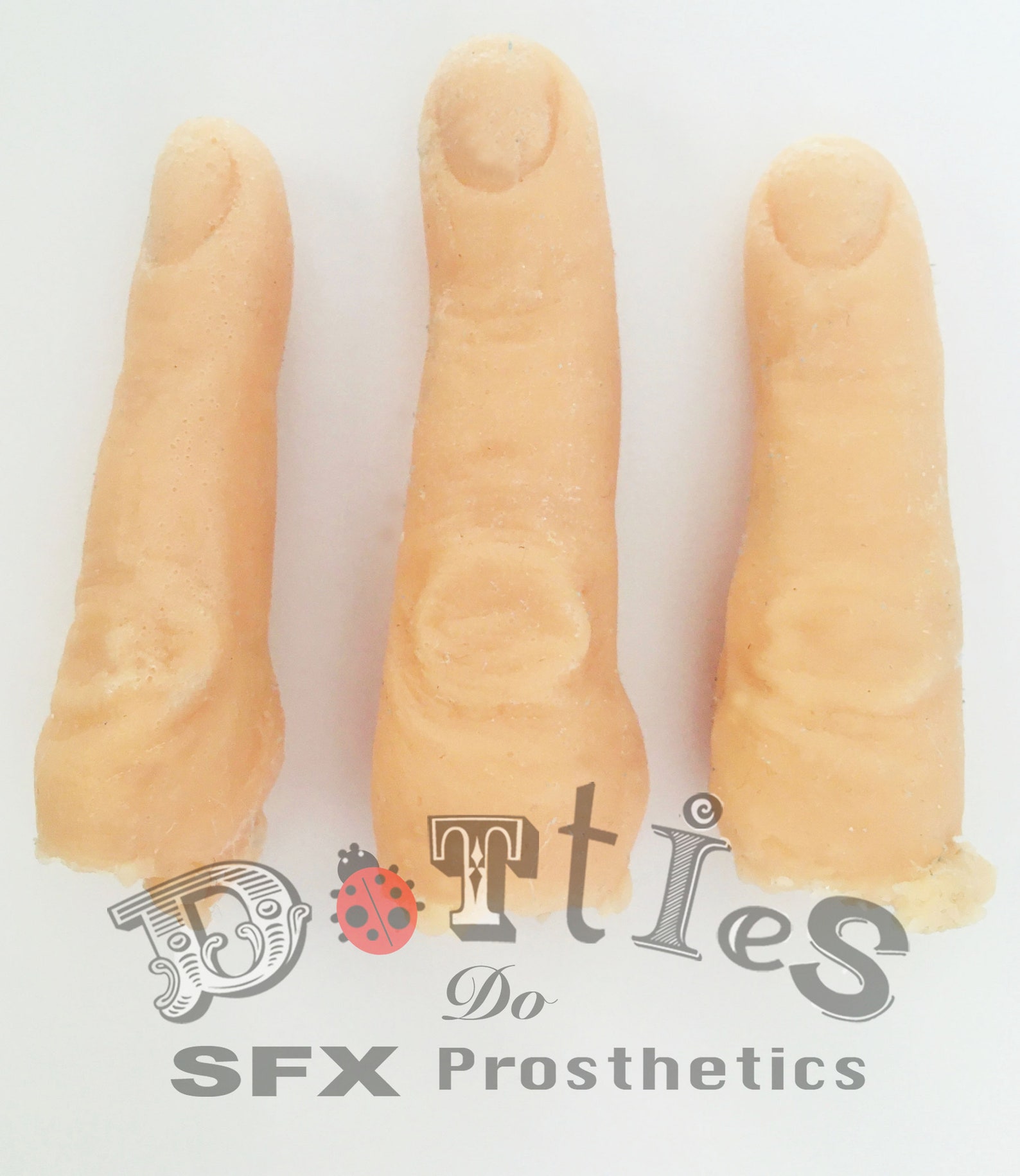 Pack of 3 Unpainted Silicone Prosthetic Fingers Etsy
