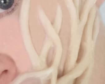 Unbemalte Silikonprothetik, Baumranken