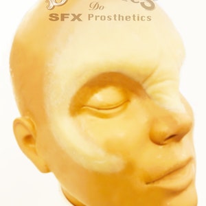 Unpainted Silicone Prosthetic Werewolf / Vampire Brow with cheeks