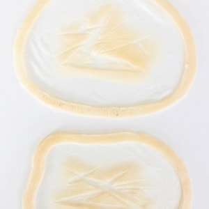 Pack of 2 Unpainted Prosthetic glass cut wounds