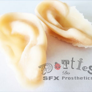 Pack of 2 Unpainted Silicone Severed Ears