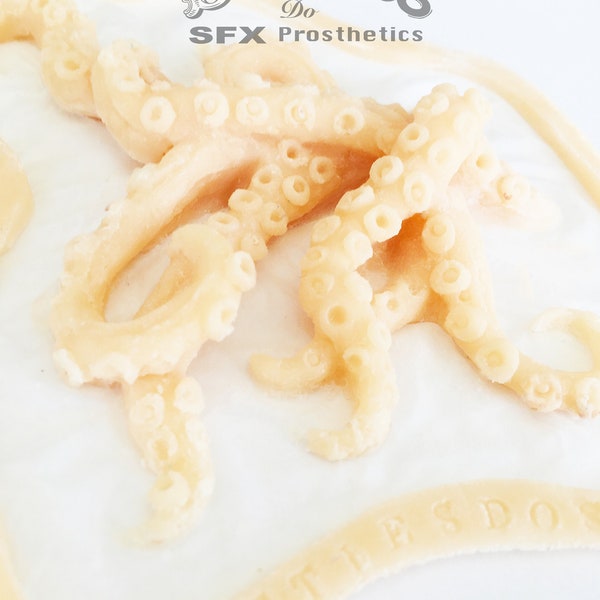 Unpainted Silicone Prosthetic Tentacles