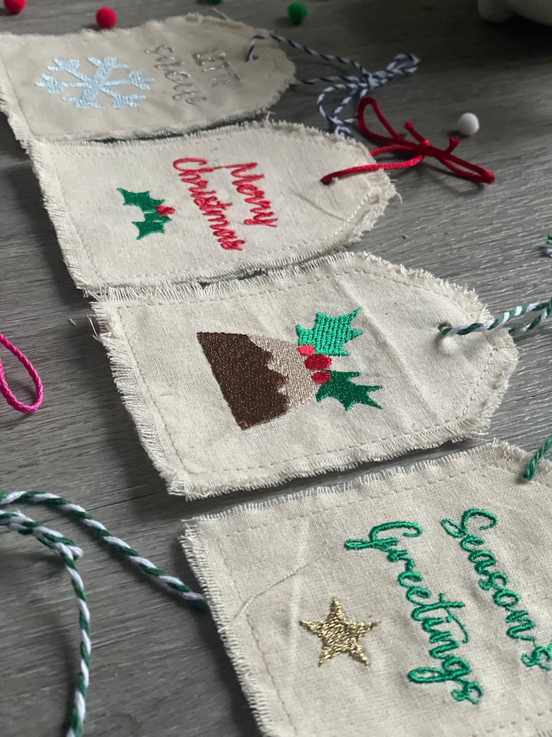 Handmade Reusable Eco Friendly Fabric Christmas Novelty Gift Tags handmade-reusable-eco-friendly-fabric-christmas-novelty-gift-tags