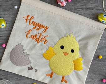 Handmade Happy Easter Chick Wall Hanging Gift Novelty Decor Tapestry Fun Kids Wall Art