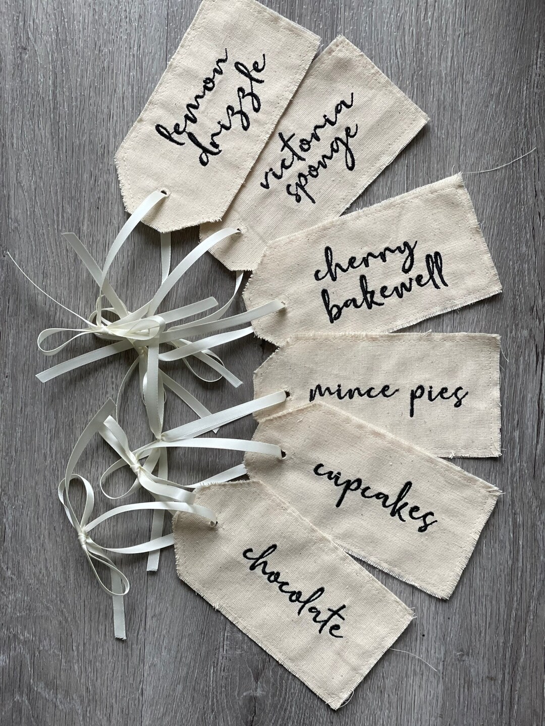 Handmade Cake Labels Any Cake, Any Font Colour, Custom Made to Order - Etsy