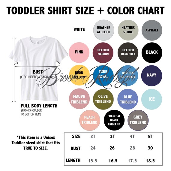 Download T Shirt Color Chart 20 Colors Color Chart Bella Canvas 3001t Toddler Short Sleeve Tee Digital Art Collectibles Efp Osteology Org