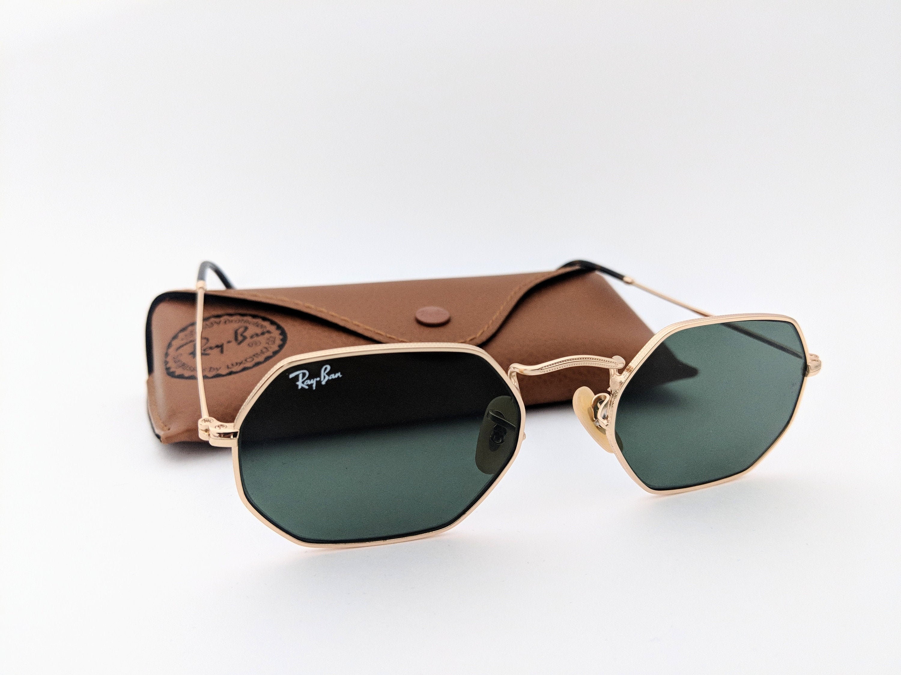 Octogonal Flat / Ray-ban Sunglasses Rb3556-n 001 - Etsy Denmark