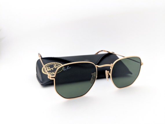 ray ban hexagonal black 54mm