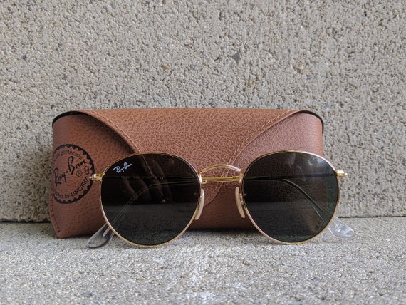 Verval as Billy Ray-ban Round Metal Sunglasses Gold Unisex Rb 3447 001 - Etsy
