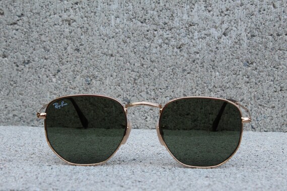 Hexagonal Gold Sunglasses / Ray-ban 