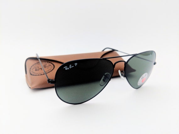 ray ban aviator black polarized