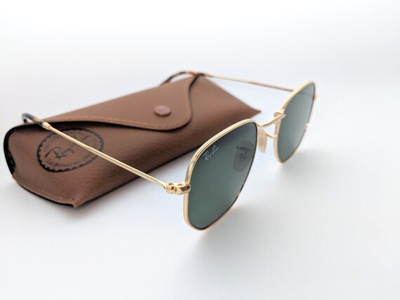 Hexagonal Gold Sunglasses / Ray-ban 