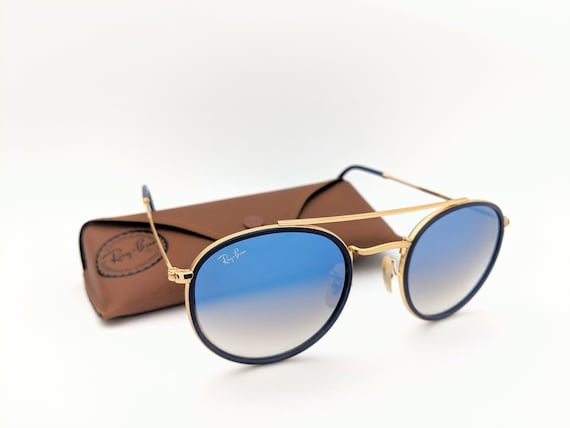 Ray-ban Double Round Bridge Blue 