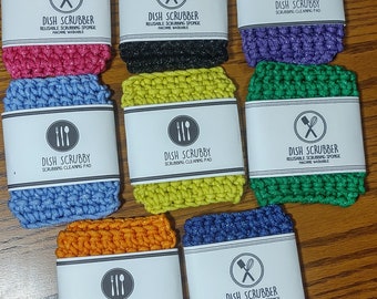 Estropajo de nailon de crochet: Estropajo de cocina reutilizable