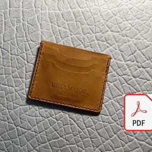 Archivo PDF de patrón para billetera delgada 6+1 ranuras - DESCARGA DIGITAL