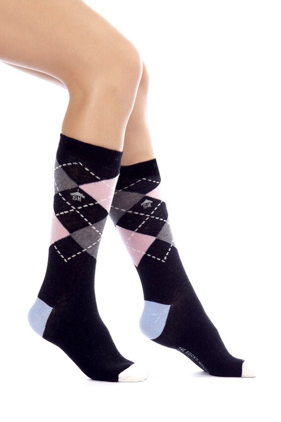 womens dress socks cotton Elyfer Women's Premium Thin Cotton Dress Socks - 8 Pairs in Gift Box
