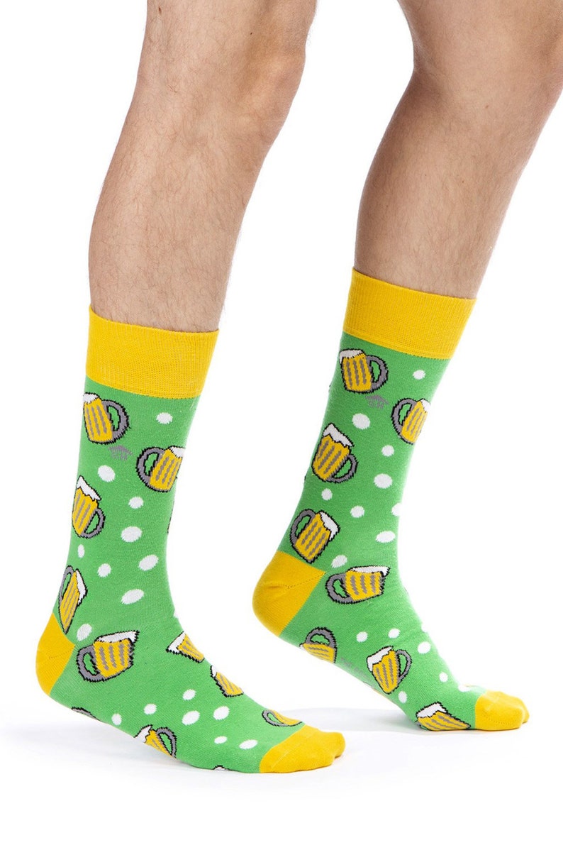 Men Socks Gift Groomsmen Socks Men Theme Gift Set with 4 Pairs Pack of 4 Novelty Socks for Men Everyday Socks Funky Socks Crazy Socks
