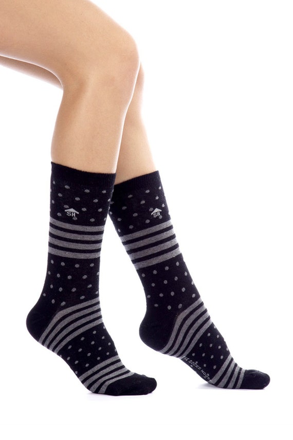 white christmas dresses Women's Premium Silky Cotton Plain Crew Socks – Tabio USA