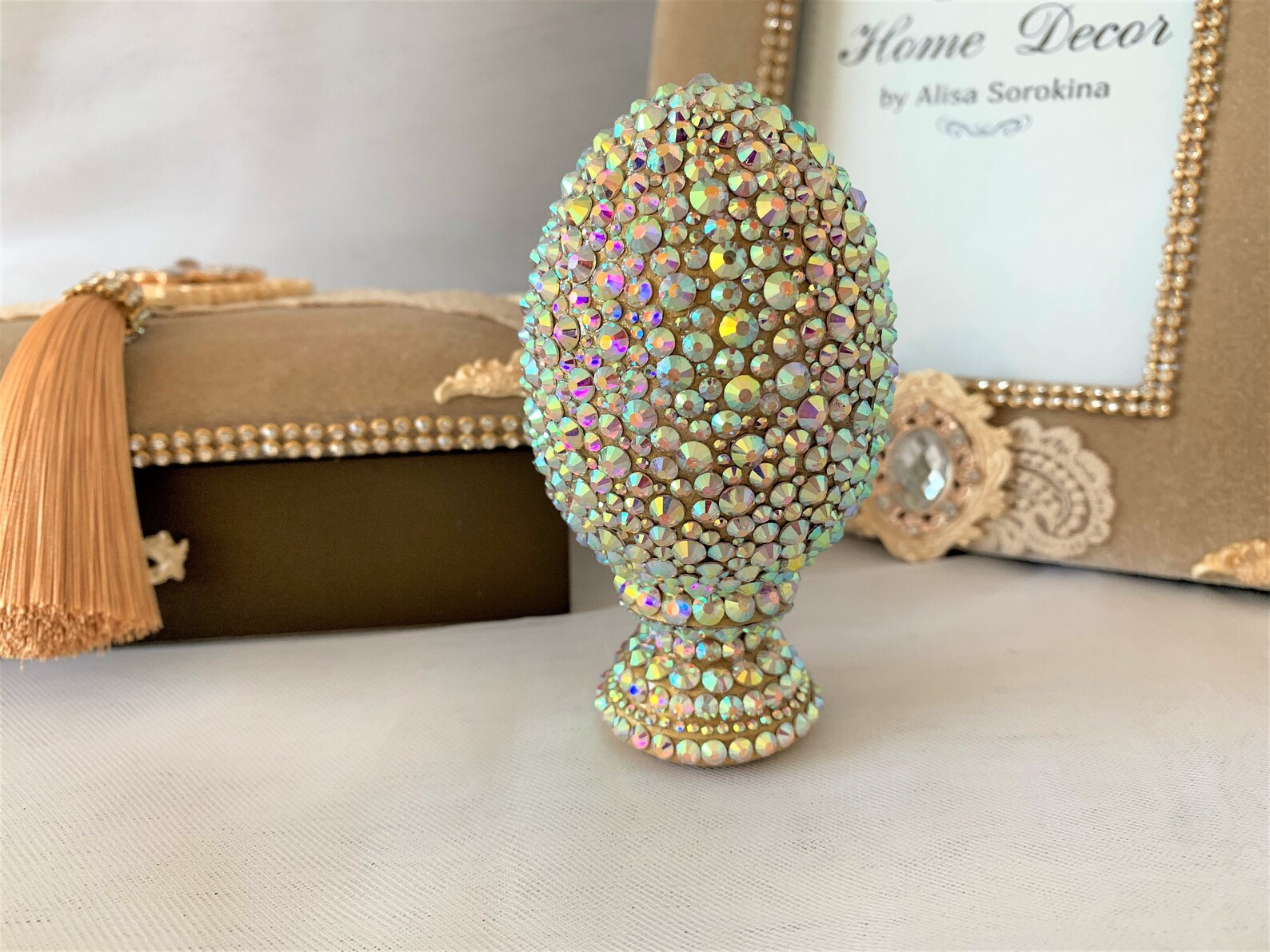 crystal Easter egg Luxury home decor Special gift Etsy