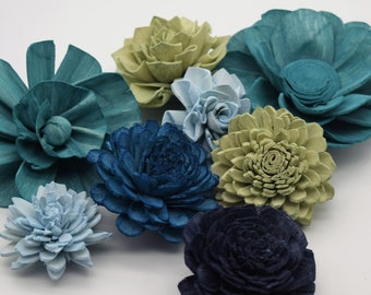 Sola Wood Flowers, Blue Wood Flowers, Green Sola Flowers, Forever Flowers, DIY Crafts, Forever Flowers, Craft Kit, Sola Wood Flowers
