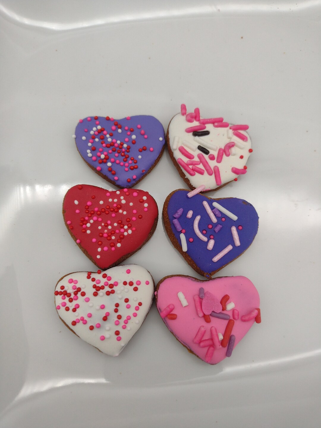 Small Valentine Dog Treats, Valentine Treats, Small Dog Cookies, Dog Bakery, Pet Valentine Treat