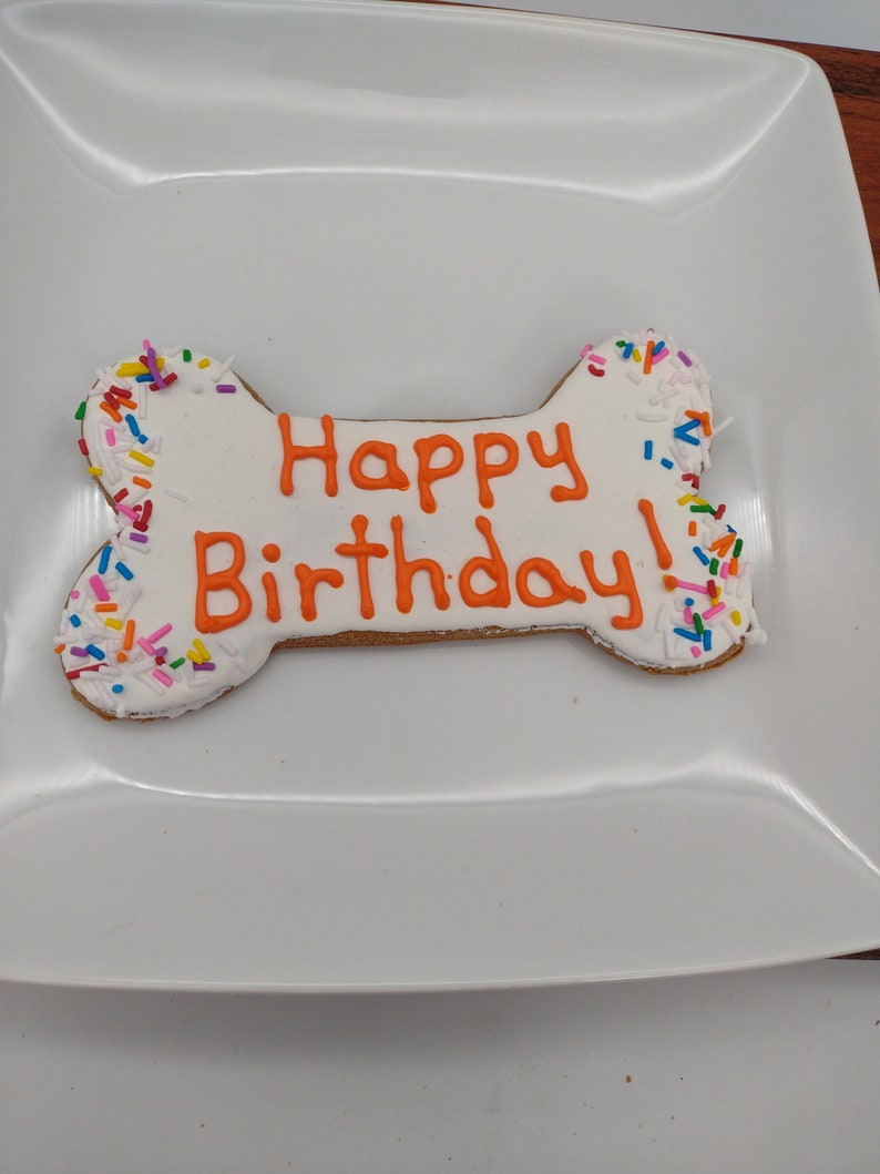 XL Dog Birthday Bone Birthday Treat Dog Birthday Treat Etsy