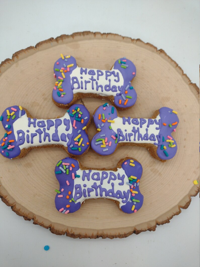 Dog Birthday Bone Birthday Treat Dog Birthday Treat Etsy